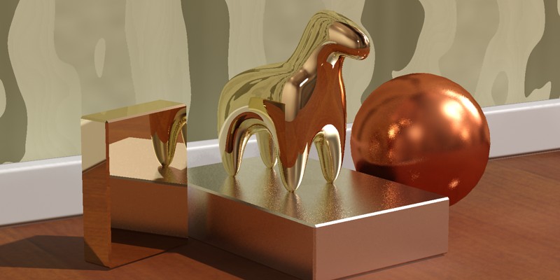 Gold, silver and copper, perhaps?