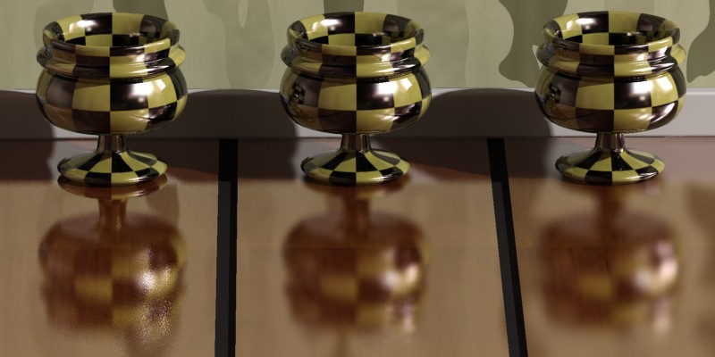 No interpolation (left), looking up 2 points (center) and 4 points (right)