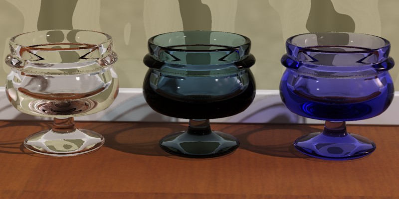 No limit (left), fade to black (center), fade to blue (right)