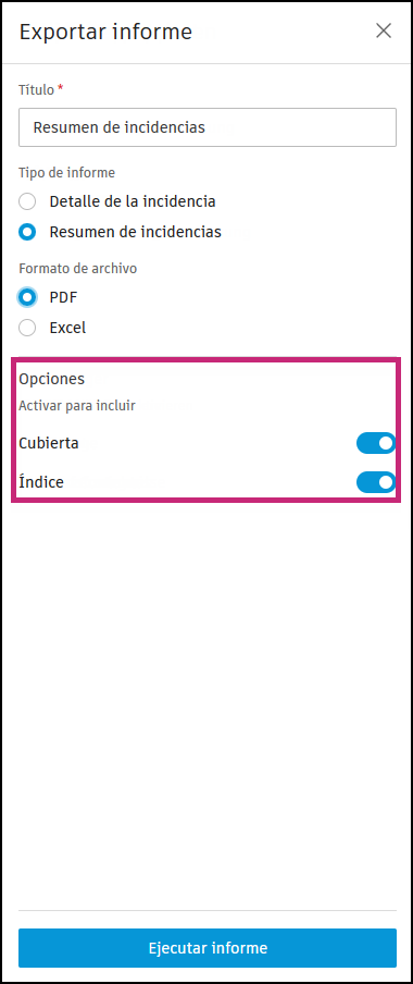 Exportar Incidencias E Informes De Incidencias