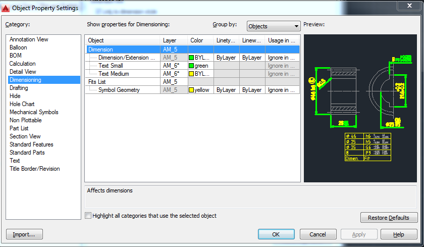 C Mo Modificar Las Propiedades De Objetos Mec Nicos En Autocad Mechanical