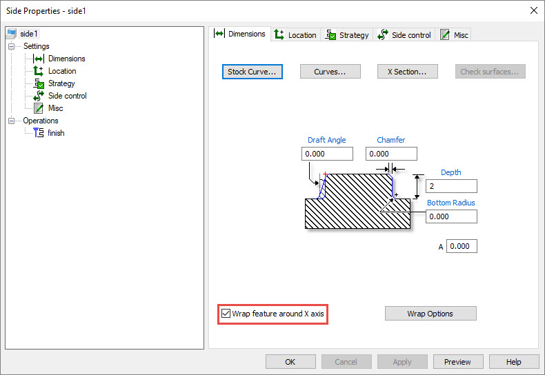 Come Creare Un Percorso Utensile A 4 Assi Continui Per Una Feature Lato