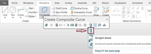 Impossible De Cr Er Une Courbe Composite Sur Un Filaire Dans Powershape