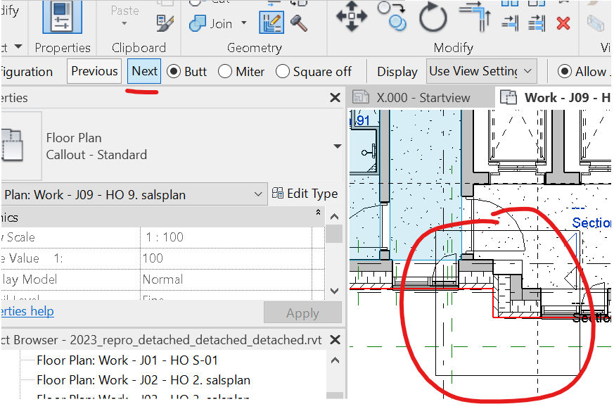 Inconsistent Graphics Regeneration At Specific Wall Joins In A Revit Model