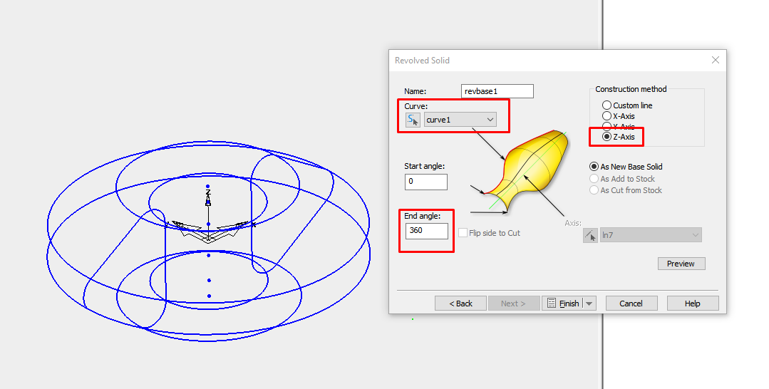 Rotationsvolumen In Featurecam Erstellen