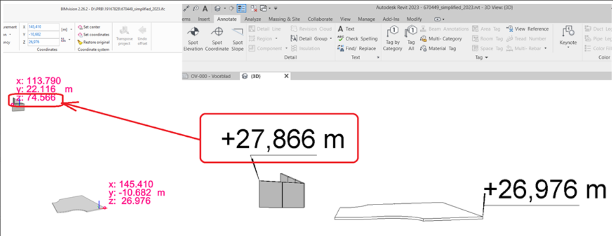 Assemblies Exported To Ifc In Wrong Elevation From Revit