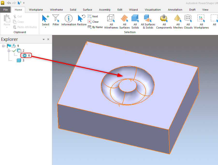 How To Extract Secondary Solid From A Boolean Solid In Powershape