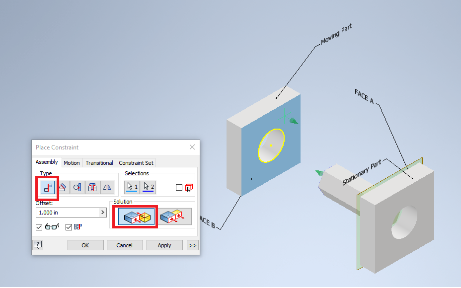 A extrusão adaptável não está sendo adaptada no Inventor