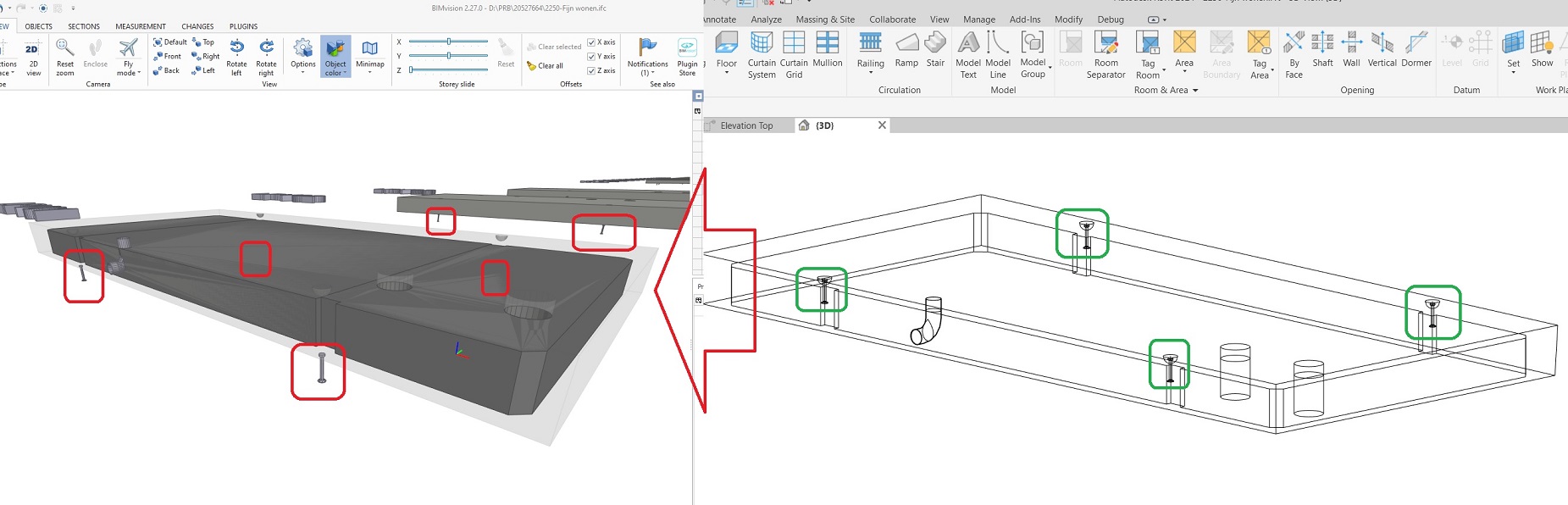 Elements In Assemblies Exported To Ifc In Wrong Elevation From Revit