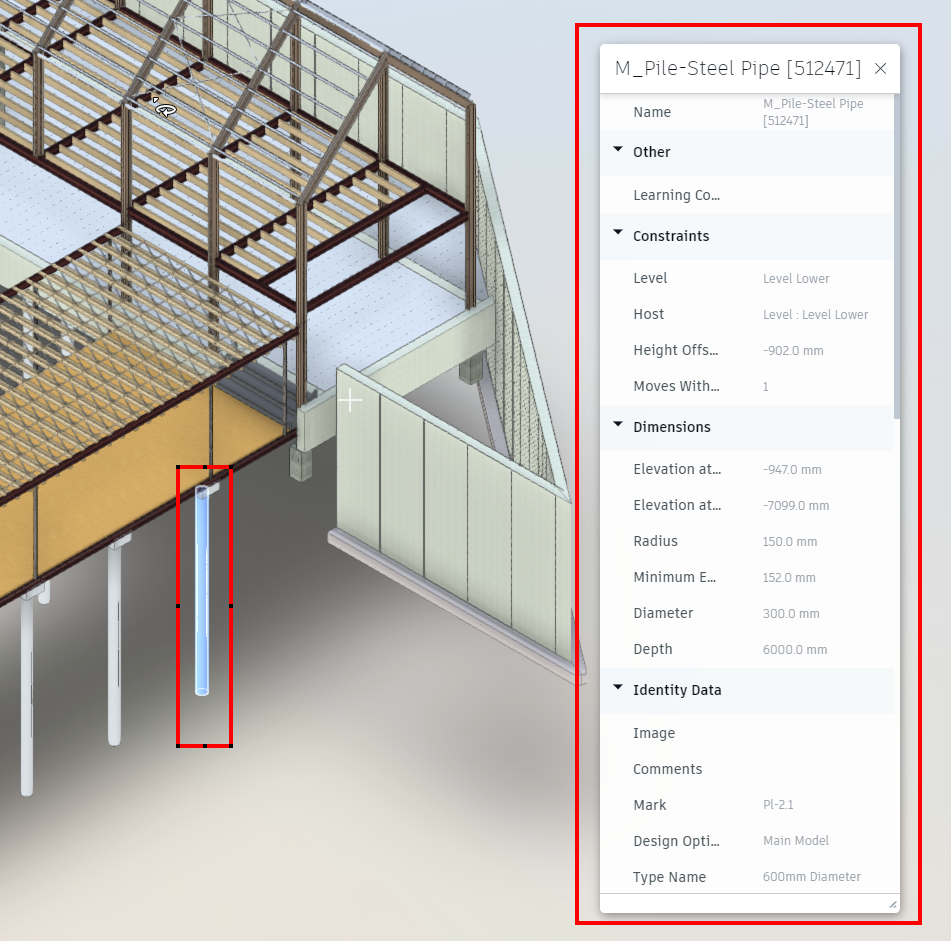 Se pueden ver los parámetros y las propiedades de Revit en Autodesk