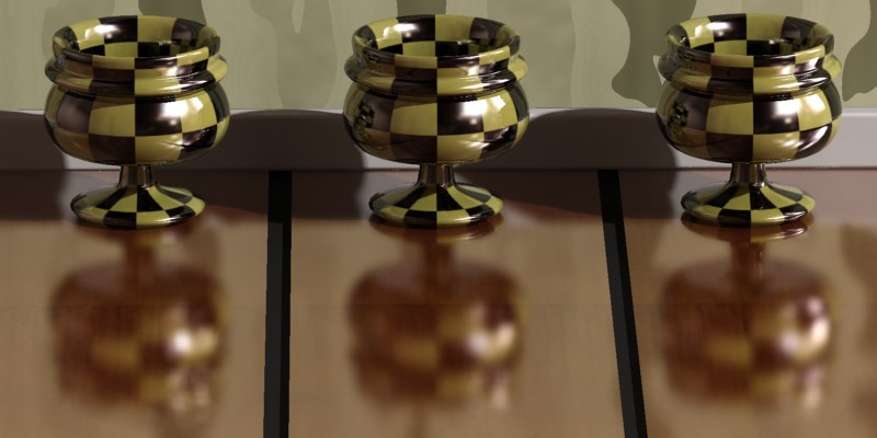 无细节距离(左)、25mm 细节距离(中)和 150mm 细节距离(右)