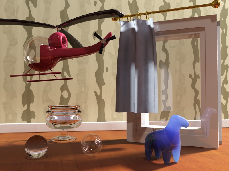 实体与薄壁的透明和半透明