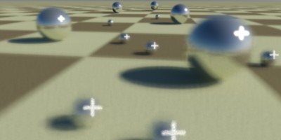 A cross shaped bokeh map