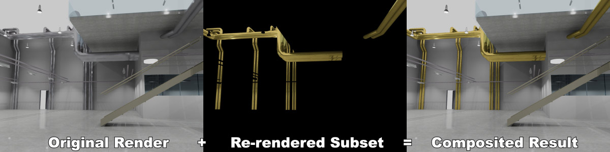 An example of using <i>mip_render_subset</i> on one material