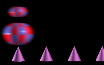 シャッター オフセット = 0、mip_motionblur シャッター = 0.5 の 2D ブラー