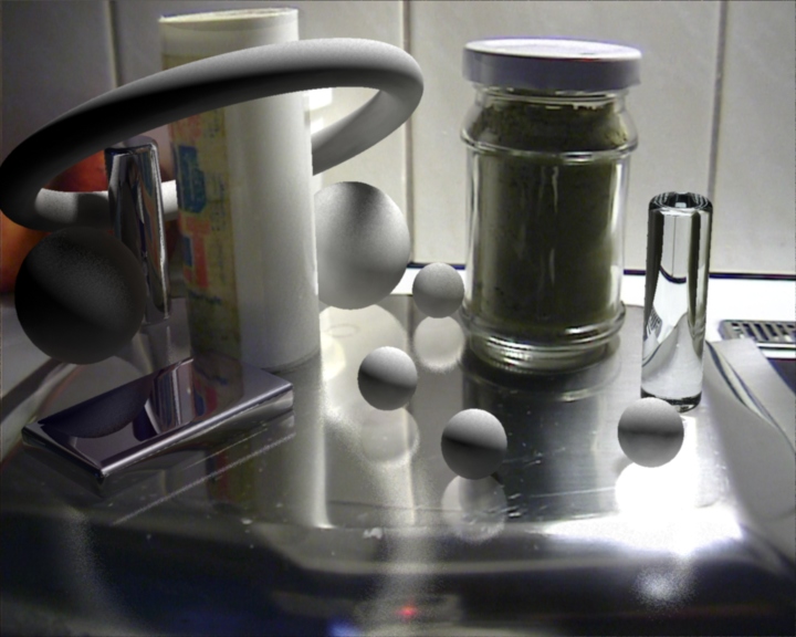 反射の加算: 適切に見えない外観