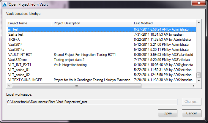 To Open A Project From The Vault Search Autodesk Knowledge Network