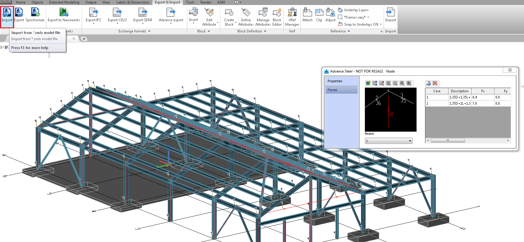 分析结果从revit 传递到advance Steel Revit Autodesk Knowledge Network