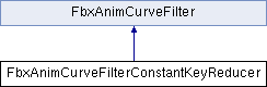 FBX C++ API Reference: FbxAnimCurveFilterConstantKeyReducer Class Reference