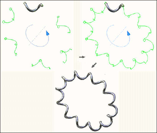 Inventor创建螺旋弹簧的截面轮廓 图28