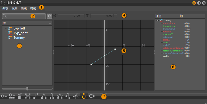 “曲线编辑器”