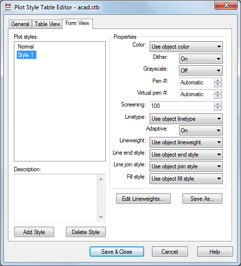 autocad plot style table search path directory