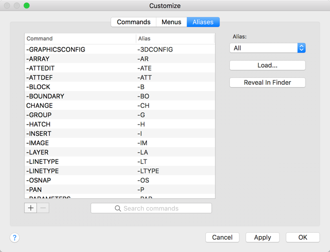 Autocad shortcut commands list