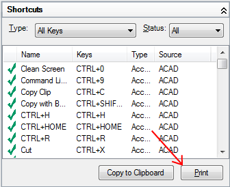 common autocad commands shortcut