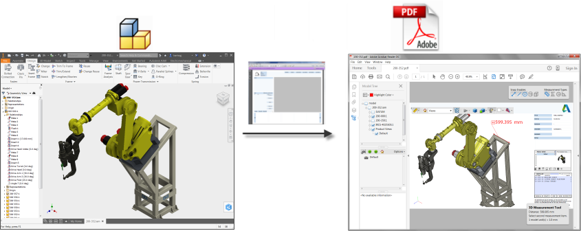 3d Pdf Export Enhancements Inventor 2019 Autodesk Knowledge Network