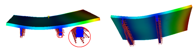 Displacement constraints