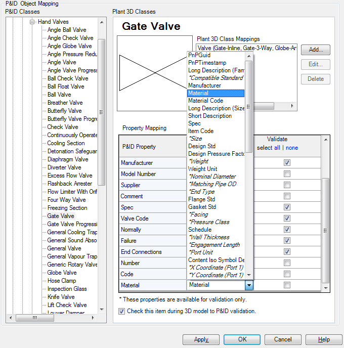 To Create A New P Id Property Mapping Autocad Plant 3d 19 Autodesk Knowledge Network