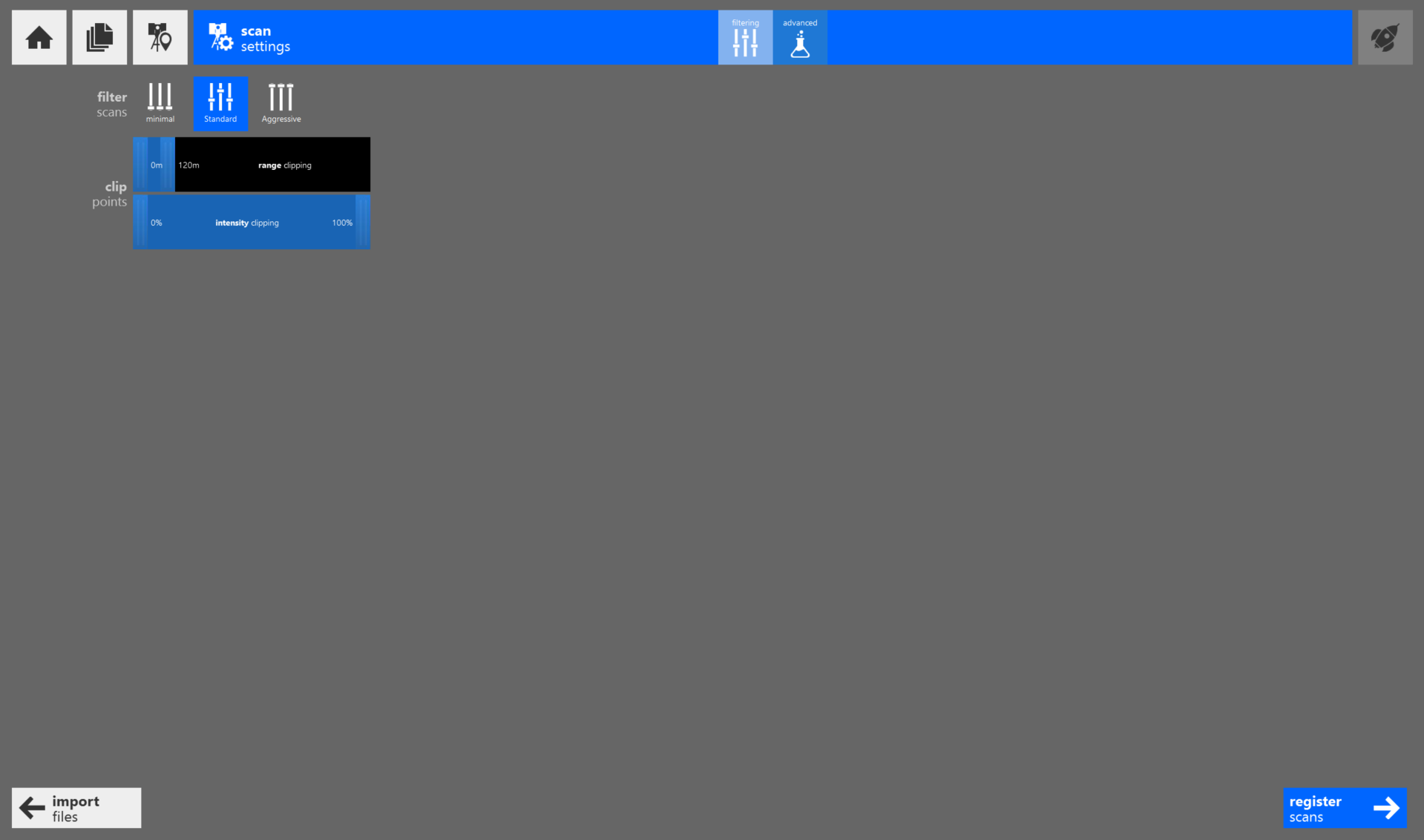 Scan Project Settings