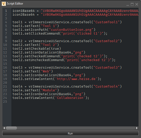 Python Script Editor Panel