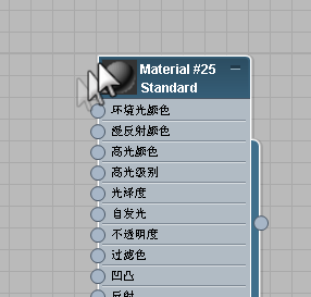 打开 sme,从材质/贴图浏览器中的"材质"列表中,将材质拖动到活动视图