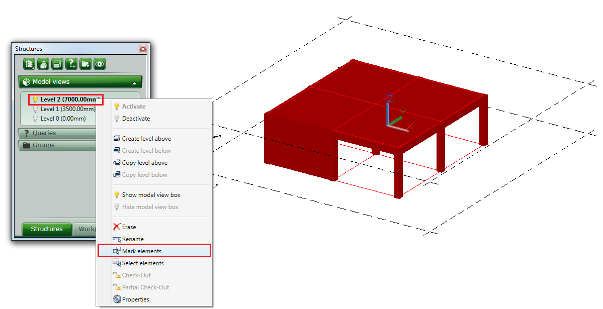 FAQ How are elements attached to levels and workplanes in Advance