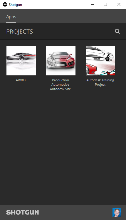 Your VRED projects in Shotgun