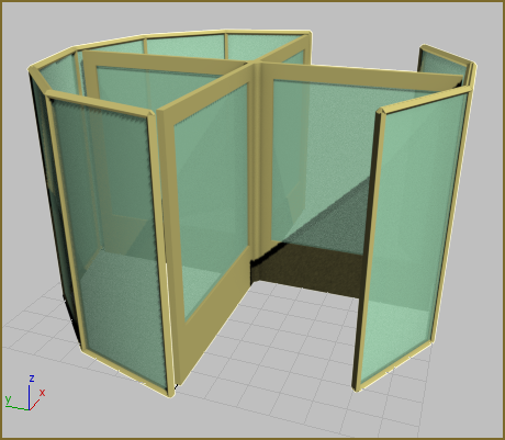 动画演示十字形旋转门