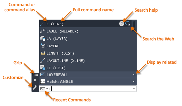 autocad commands and functions