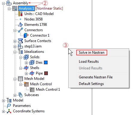 Solve In Nastran Inventor Nastran 21 Autodesk Knowledge Network