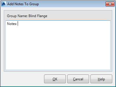 Add Notes To Group Dialog Box