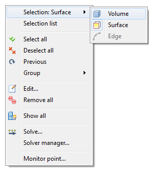 select volume