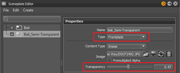 Semi-transparent Overlay