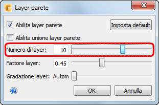 Numero di layer