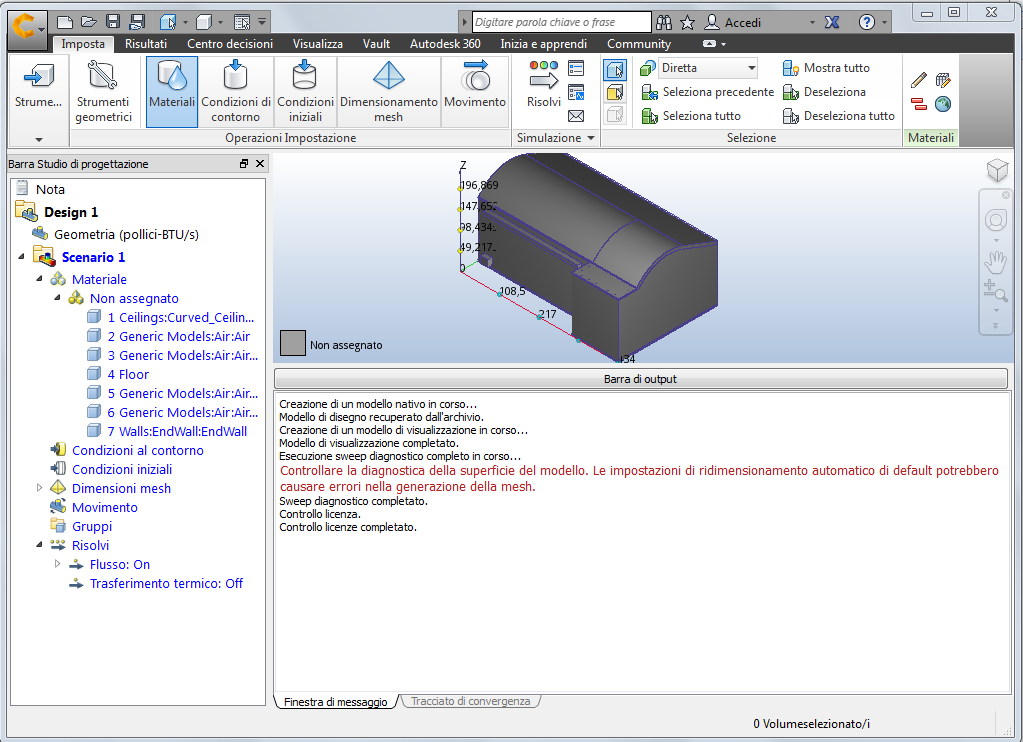 modello in CFD