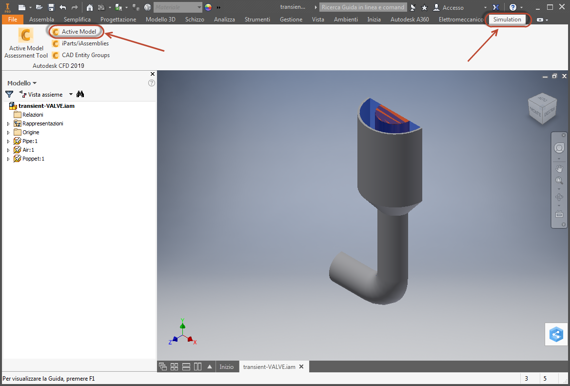 avviare Inventor