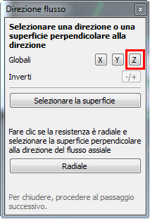 Direzione flusso