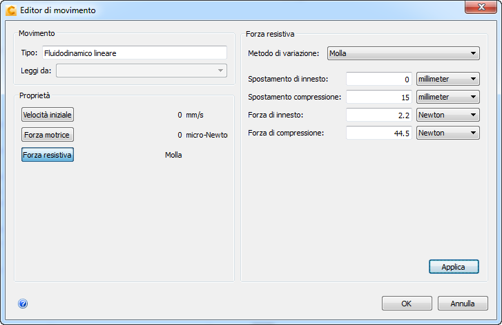 Editor di movimento