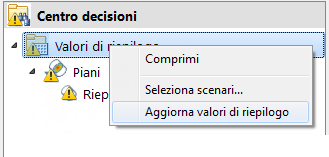 scheda Centro decisioni