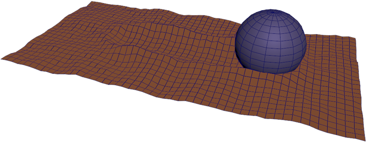 使用几何体查询创建的凹陷和凸起效果
