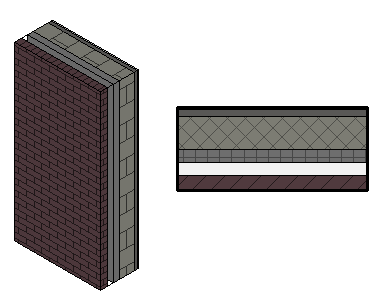 revit 有多種預定義材質,也可以使用